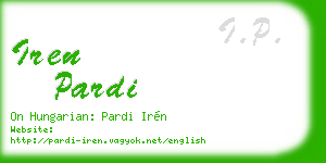 iren pardi business card