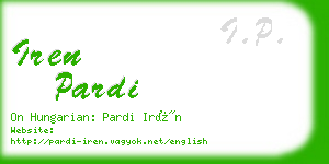iren pardi business card